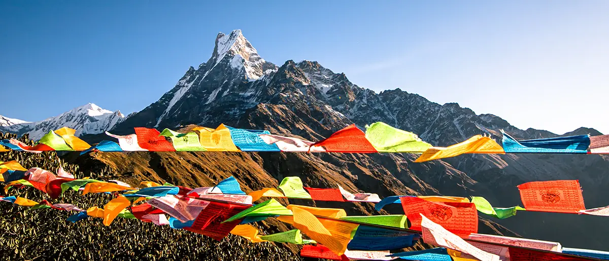 Berggipfel in Nepal